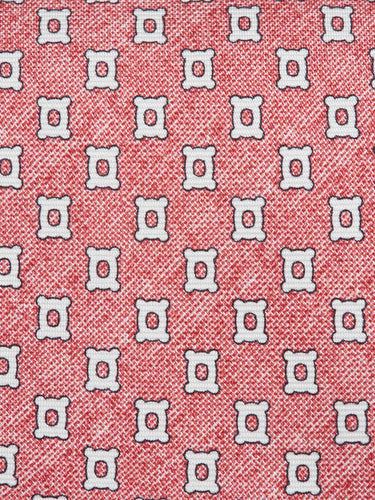 Santa Eulalia Hombre Barcelona Corbata de Seda Estampado Geométrico color Rojo sku 601-002026 01 - Foto 3