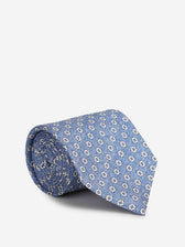 Santa Eulalia Hombre Barcelona Corbata de Seda Estampado Floral color Azul Marino sku 601-002027 01 - Foto 1