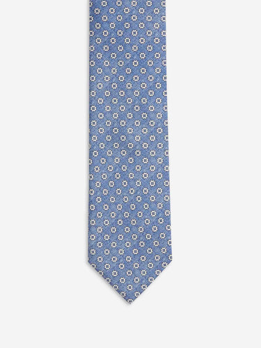 Santa Eulalia Hombre Barcelona Corbata de Seda Estampado Floral color Azul Marino sku 601-002027 01 - Foto 2