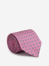 Santa Eulalia Hombre Barcelona Corbata de Seda Estampado Floral color Rosa Chicle sku 601-002029 01 - Foto 1