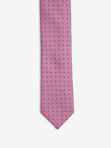 Santa Eulalia Hombre Barcelona Corbata de Seda Estampado Floral color Rosa Chicle sku 601-002029 01 - Foto 2