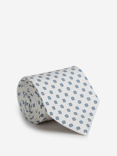 Santa Eulalia Hombre Barcelona Corbata de Seda Estampado Floral color Azul Celeste sku 601-002030 01 - Foto 1