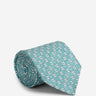 Santa Eulalia Hombre Barcelona Corbata de Seda Estampado Geométrico color Verde Oscuro sku 601-002031 01 - Foto 1