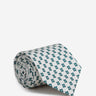 Santa Eulalia Hombre Barcelona Corbata de Seda Estampado Geométrico color Verde Oscuro sku 601-002031 02 - Foto 1