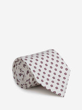 Santa Eulalia Hombre Barcelona Corbata de Seda Estampado Floral color Burdeos sku 601-002032 01 - Foto 1