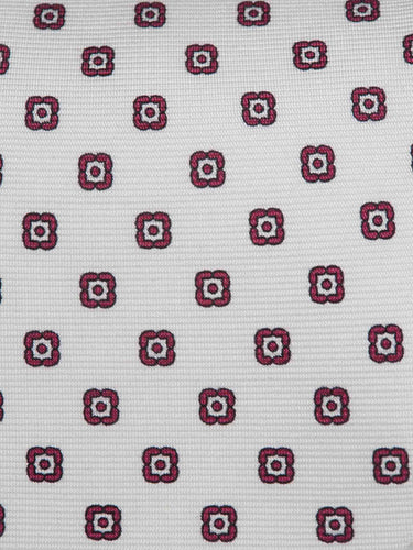 Santa Eulalia Hombre Barcelona Corbata de Seda Estampado Floral color Burdeos sku 601-002032 01 - Foto 3