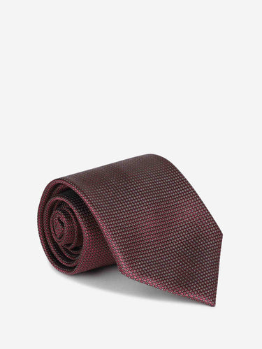 Tom Ford Hombre Barcelona Corbata Texturizada color Burdeos sku 601-002040 01 - Foto 3