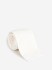 Tom Ford Hombre Barcelona Corbata Punto Seda color Marfil sku 601-002041 01 - Foto 1