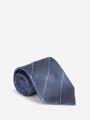 Tom Ford Hombre Barcelona Corbata Rayas Diagonales color Azul Marino sku 601-002045 02 - Foto 3