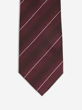 Tom Ford Hombre Barcelona Corbata Rayas Diagonales color Burdeos sku 601-002045 03 - Foto 1