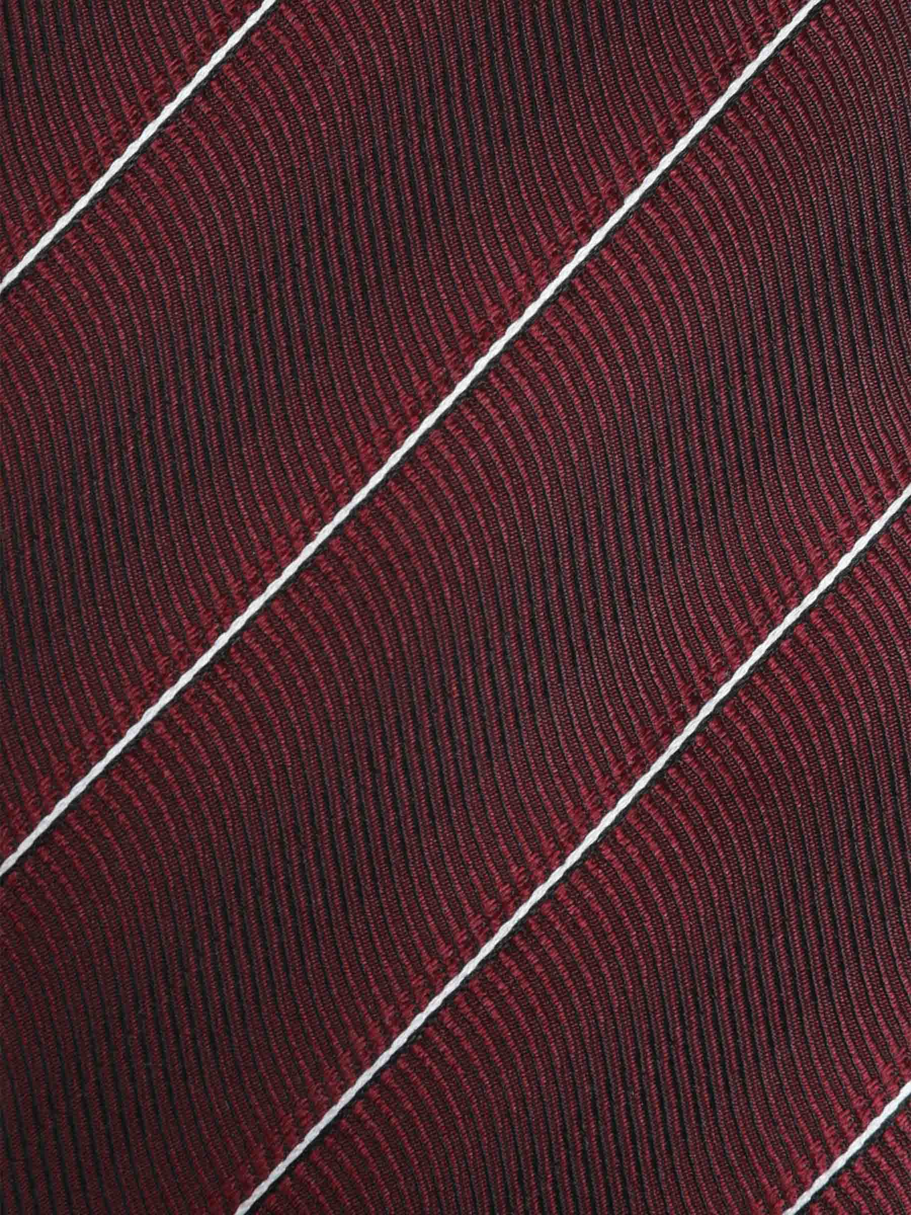 Tom Ford Hombre Barcelona Corbata Rayas Diagonales color Burdeos sku 601-002045 03 - Foto 2