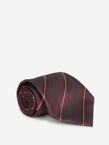 Tom Ford Hombre Barcelona Corbata Rayas Diagonales color Burdeos sku 601-002045 03 - Foto 3