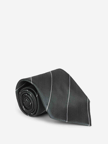 Tom Ford Hombre Barcelona Corbata Rayas Diagonales color Verde Oscuro sku 601-002045 04 - Foto 3