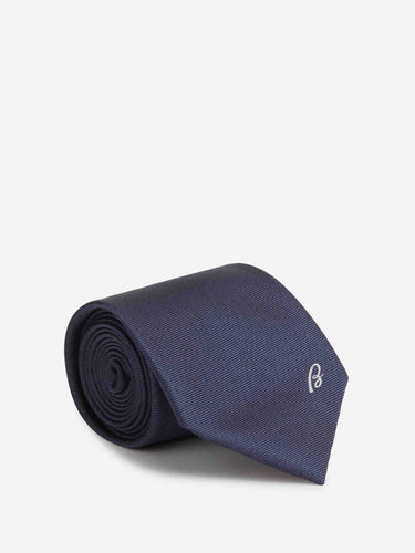 Brioni Hombre Barcelona Corbata Seda Lisa color Azul Marino sku 601-002052 01 - Foto 1