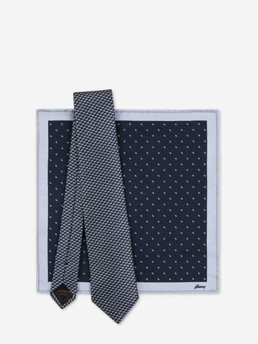 Brioni Hombre Barcelona Pack Corbata Pochette color Azul Marino sku 601-002064 01 - Foto 1