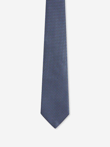 Zegna Hombre Barcelona Corbata Estampada Seda color Azul Celeste sku 601-002072 02 - Foto 2