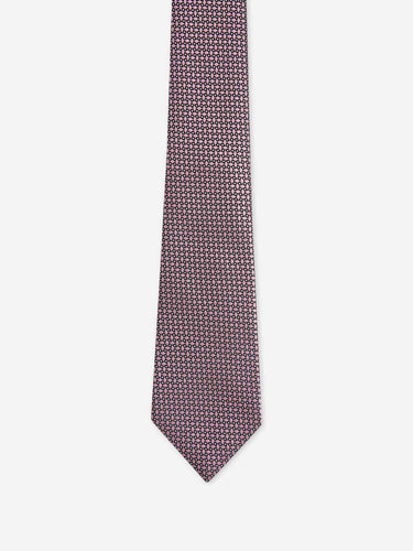 Zegna Hombre Barcelona Corbata Estampada Seda color Rosa Palo sku 601-002072 04 - Foto 2