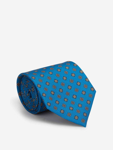Marinella Hombre Barcelona Corbata Seda Floral color Azul sku 601-002079 01 - Foto 1