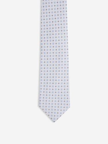 Marinella Hombre Barcelona Corbata Seda Floral color Blanco sku 601-002080 01 - Foto 2