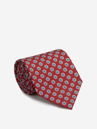 Marinella Hombre Barcelona Corbata Seda Floral color Burdeos sku 601-002092 01 - Foto 1