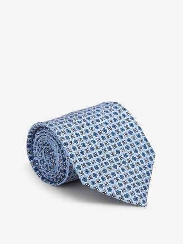 Marinella Hombre Barcelona Corbata Seda Floral color Azul Celeste sku 601-002102 01 - Foto 1