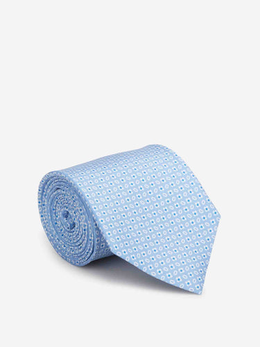 Marinella Hombre Barcelona Corbata Seda Floral color Azul Celeste sku 601-002103 01 - Foto 1