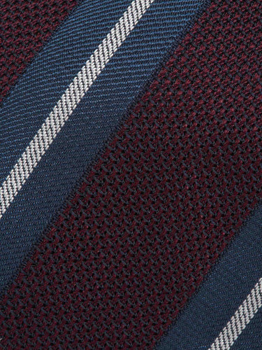 Bigi por Santa Eulalia Hombre Barcelona Corbata Líneas Diagonales color Burdeos sku 601-002130 02 - Foto 3