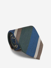 Bigi por Santa Eulalia Hombre Barcelona Corbata Rayas Seda color Verde Jungla sku 601-002133 02 - Foto 1