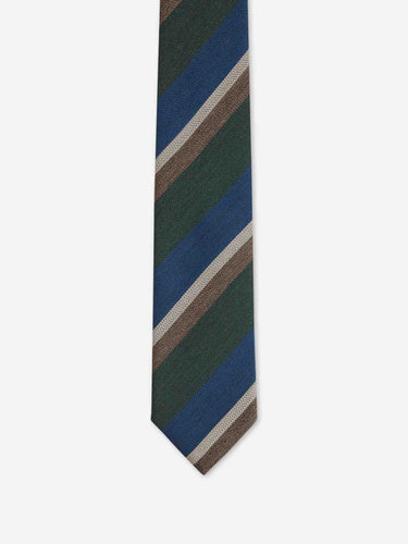 Bigi por Santa Eulalia Hombre Barcelona Corbata Rayas Seda color Verde Jungla sku 601-002133 02 - Foto 2