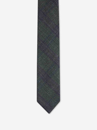 Bigi por Santa Eulalia Hombre Barcelona Corbata Cuadros Lana color Verde Jungla sku 601-002134 02 - Foto 2