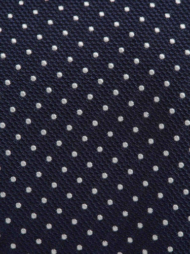 Bigi por Santa Eulalia Hombre Barcelona Corbata Topos Seda color Azul Noche sku 601-002138 01 - Foto 3