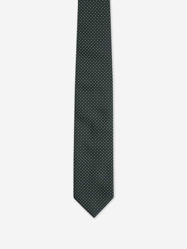 Bigi por Santa Eulalia Hombre Barcelona Corbata Topos Seda color Verde Oscuro sku 601-002138 03 - Foto 2