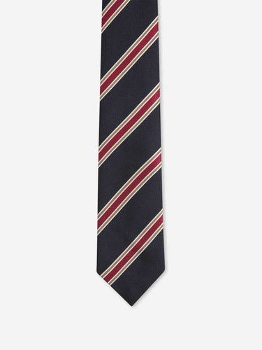 Bigi por Santa Eulalia Hombre Barcelona Corbata Líneas Diagonales color Azul Marino sku 601-002139 02 - Foto 2