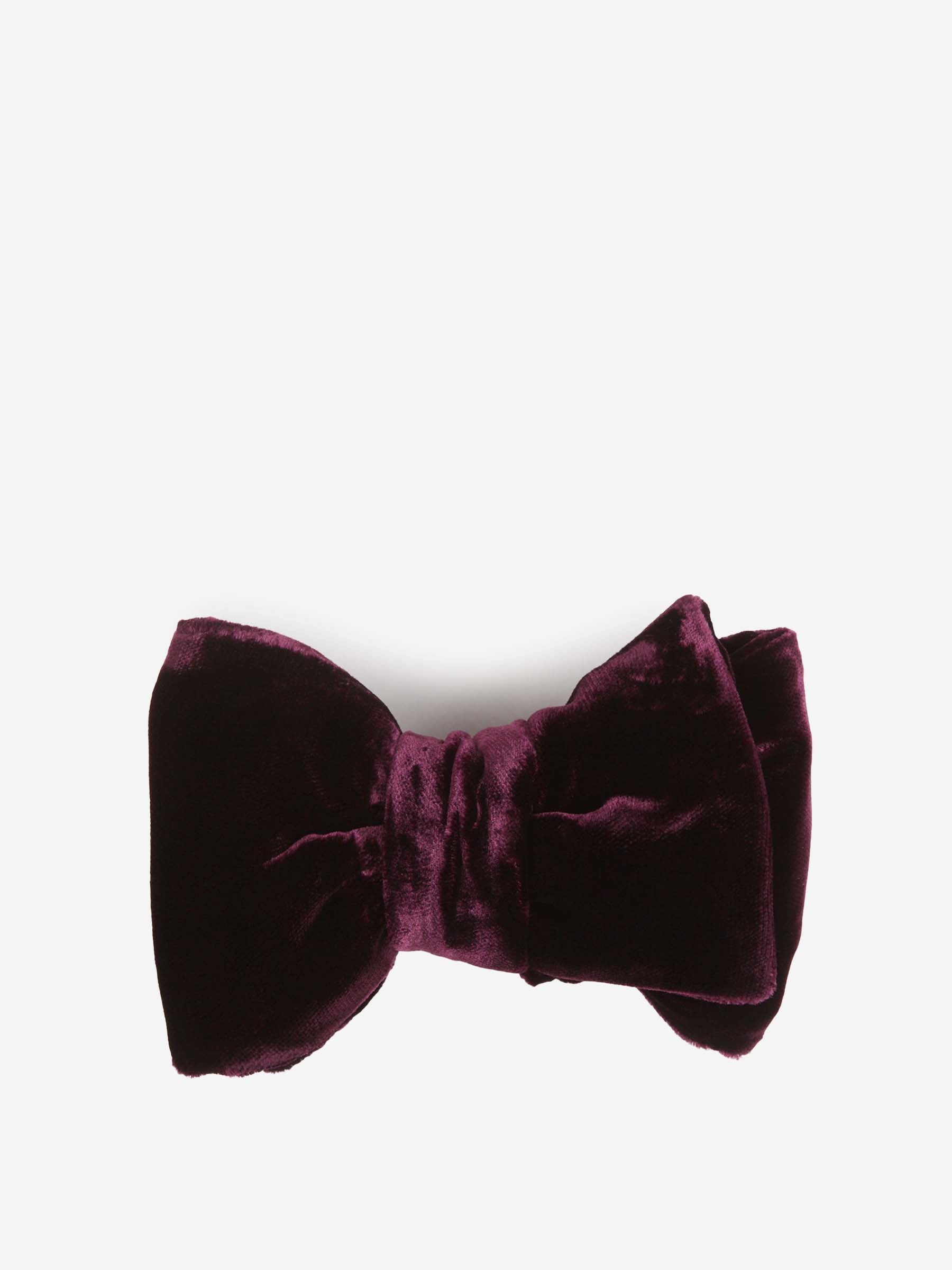 Tom Ford Hombre Barcelona Pajarita Terciopelo color Violeta sku 602-000283 01 - Foto 1