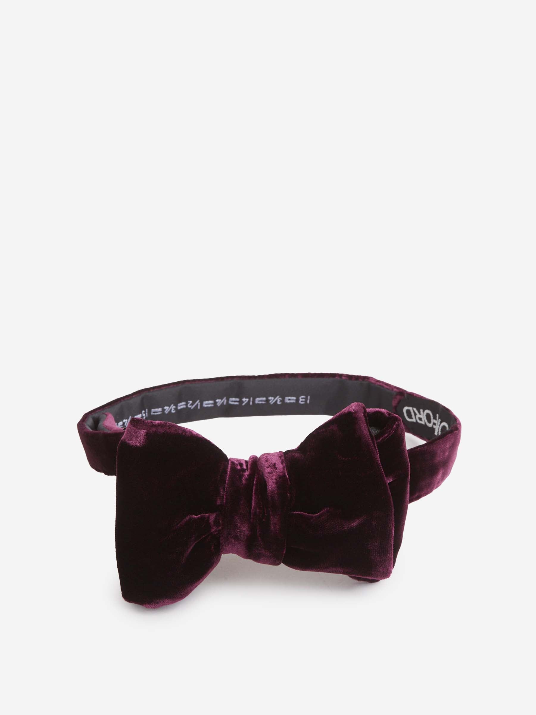 Tom Ford Hombre Barcelona Pajarita Terciopelo color Violeta sku 602-000283 01 - Foto 2