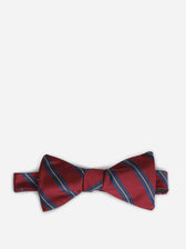 Petronius Hombre Barcelona Pajarita Listada Seda color Rojo sku 602-000322 02 - Foto 1