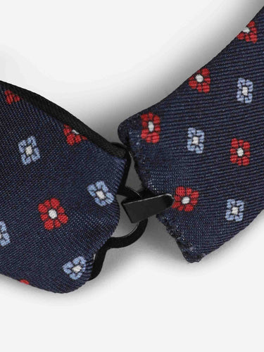 Petronius Hombre Barcelona Pajarita Seda Floral color Azul Marino sku 602-000327 02 - Foto 2