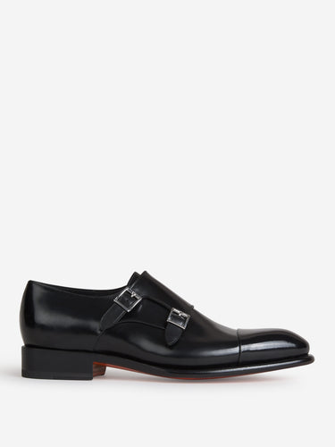 Santoni Hombre Barcelona Zapatos Con Hebilla color Negro sku 611-003823 04 - Foto 1