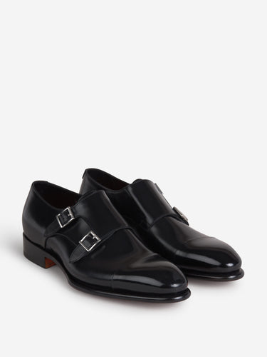 Santoni Hombre Barcelona Zapatos Con Hebilla color Negro sku 611-003823 04 - Foto 2