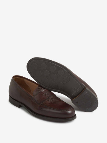 Crockett & Jones Hombre Barcelona Mocasines Piel Granulada color Marrón Oscuro sku 611-003983 01 - Foto 4