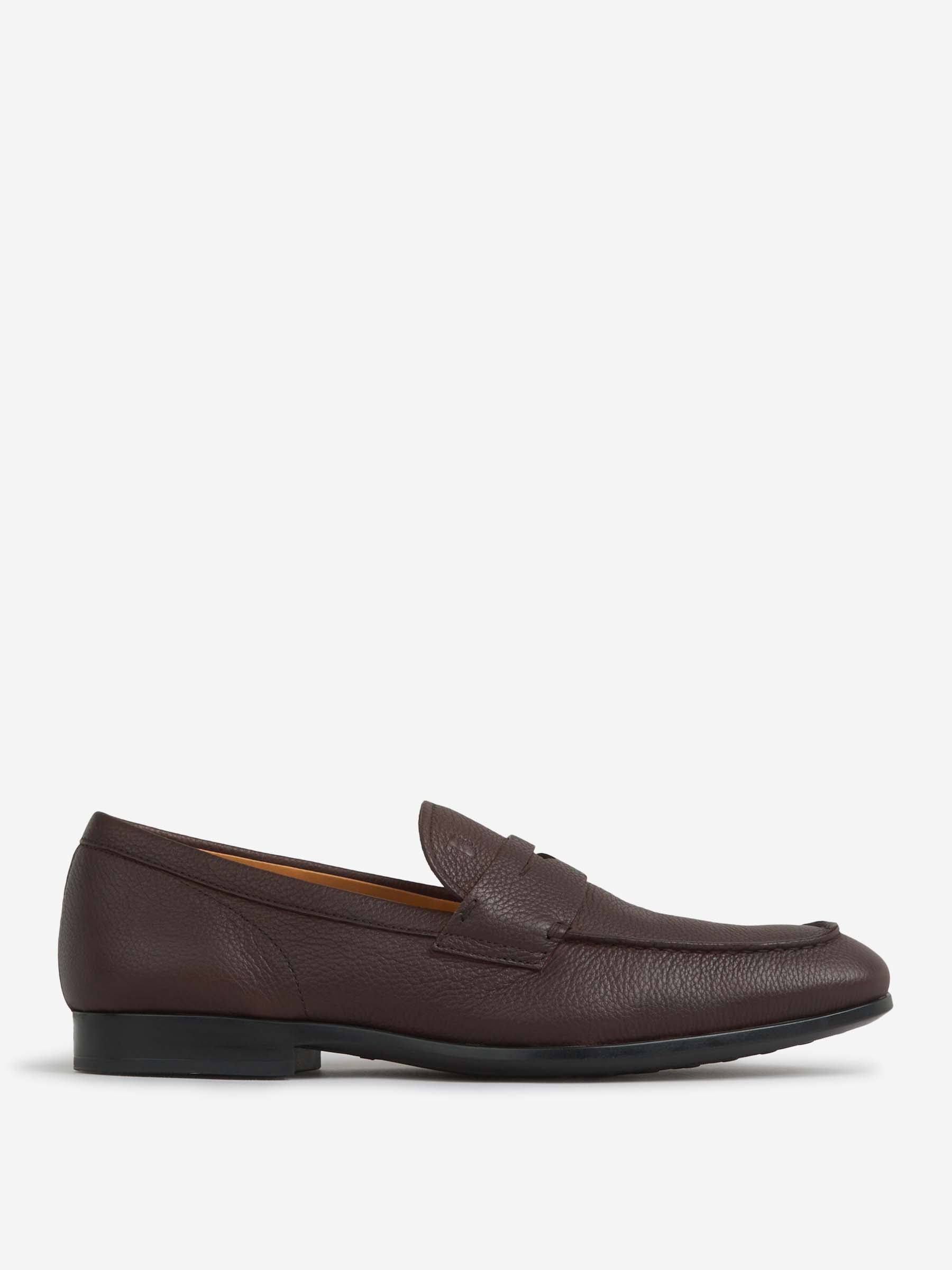 Tod's Hombre Barcelona Mocasines Piel Granulada color Marrón Oscuro sku 611-004553 02 - Foto 1
