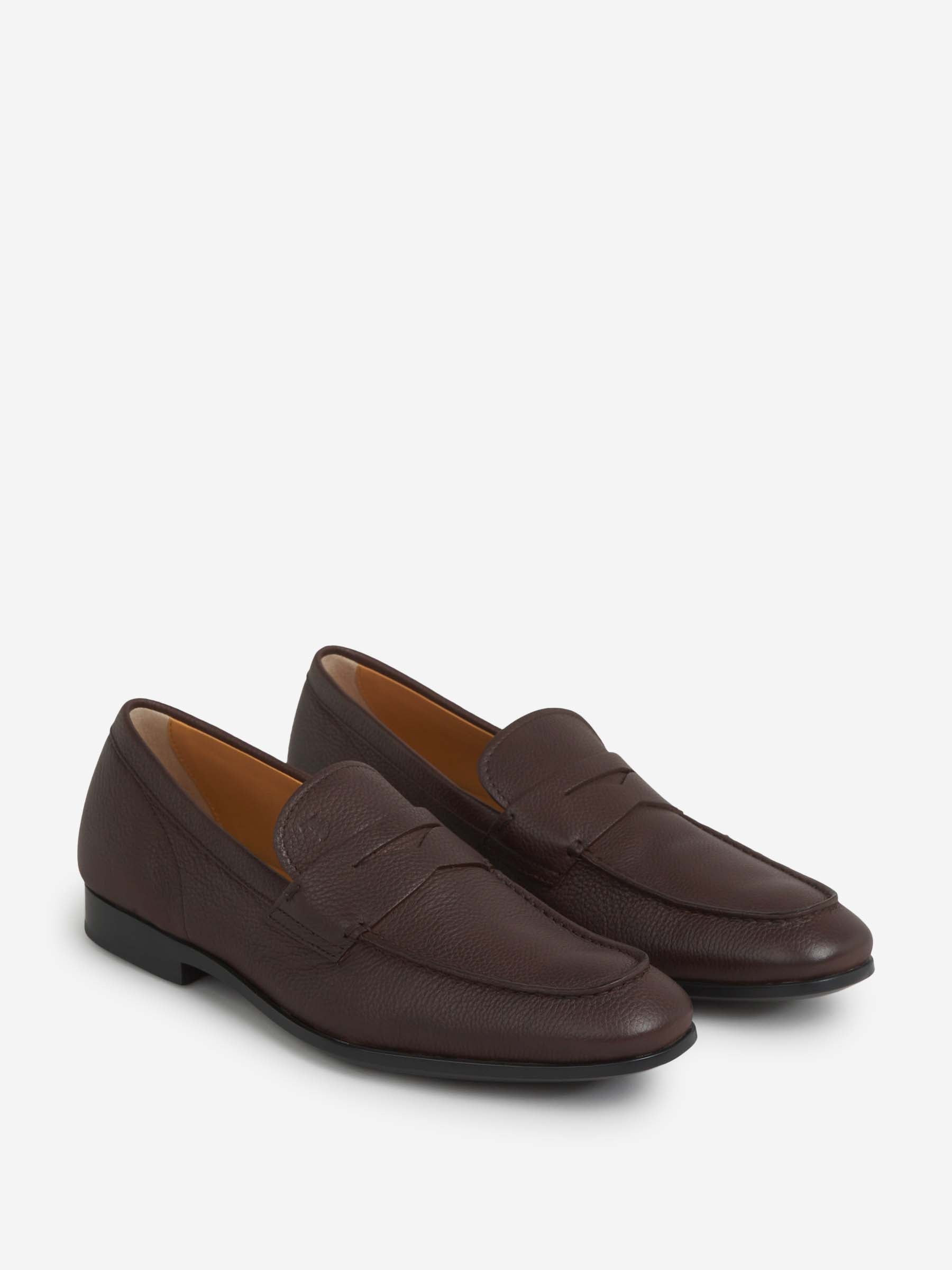Tod's Hombre Barcelona Mocasines Piel Granulada color Marrón Oscuro sku 611-004553 02 - Foto 2