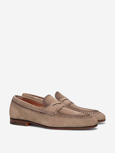 Santoni Hombre Barcelona Zapatos Mocasines Piel color Beige sku 611-004603 01 - Foto 2
