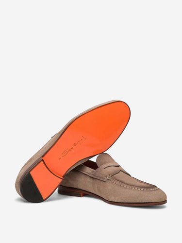 Santoni Hombre Barcelona Zapatos Mocasines Piel color Beige sku 611-004603 01 - Foto 4