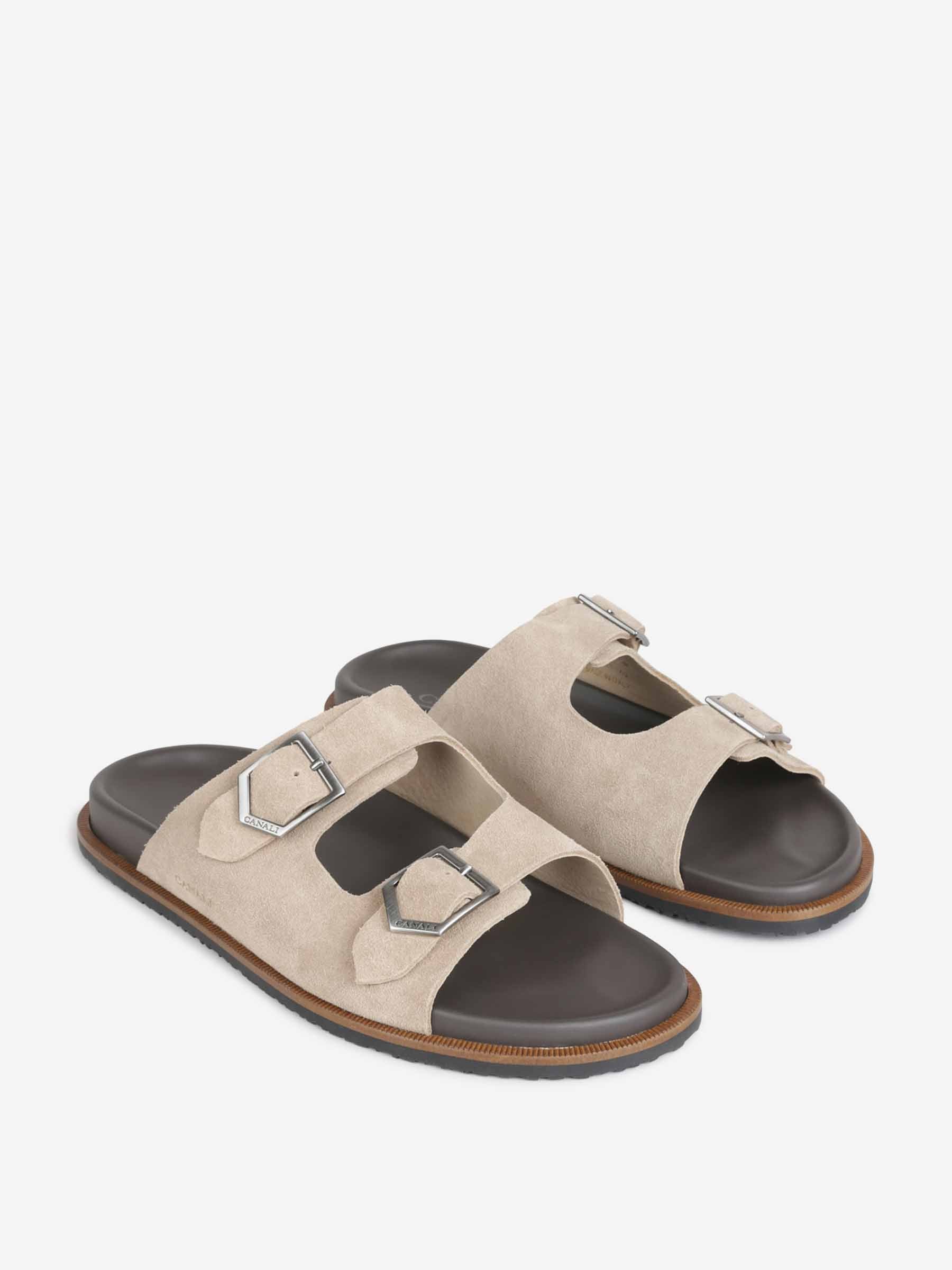Canali Hombre Barcelona Sandalias Piel color Camel sku 611-004637 01 - Foto 2