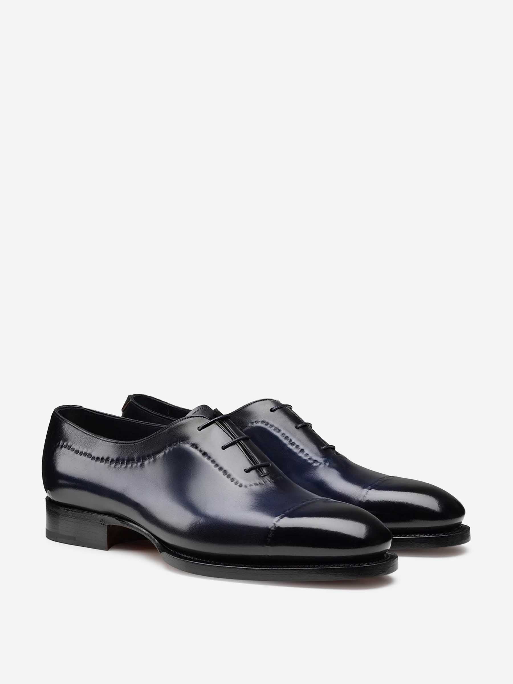 Santoni Hombre Barcelona Zapatos Oxford Zephir color Negro sku 611-004660 01 - Foto 2