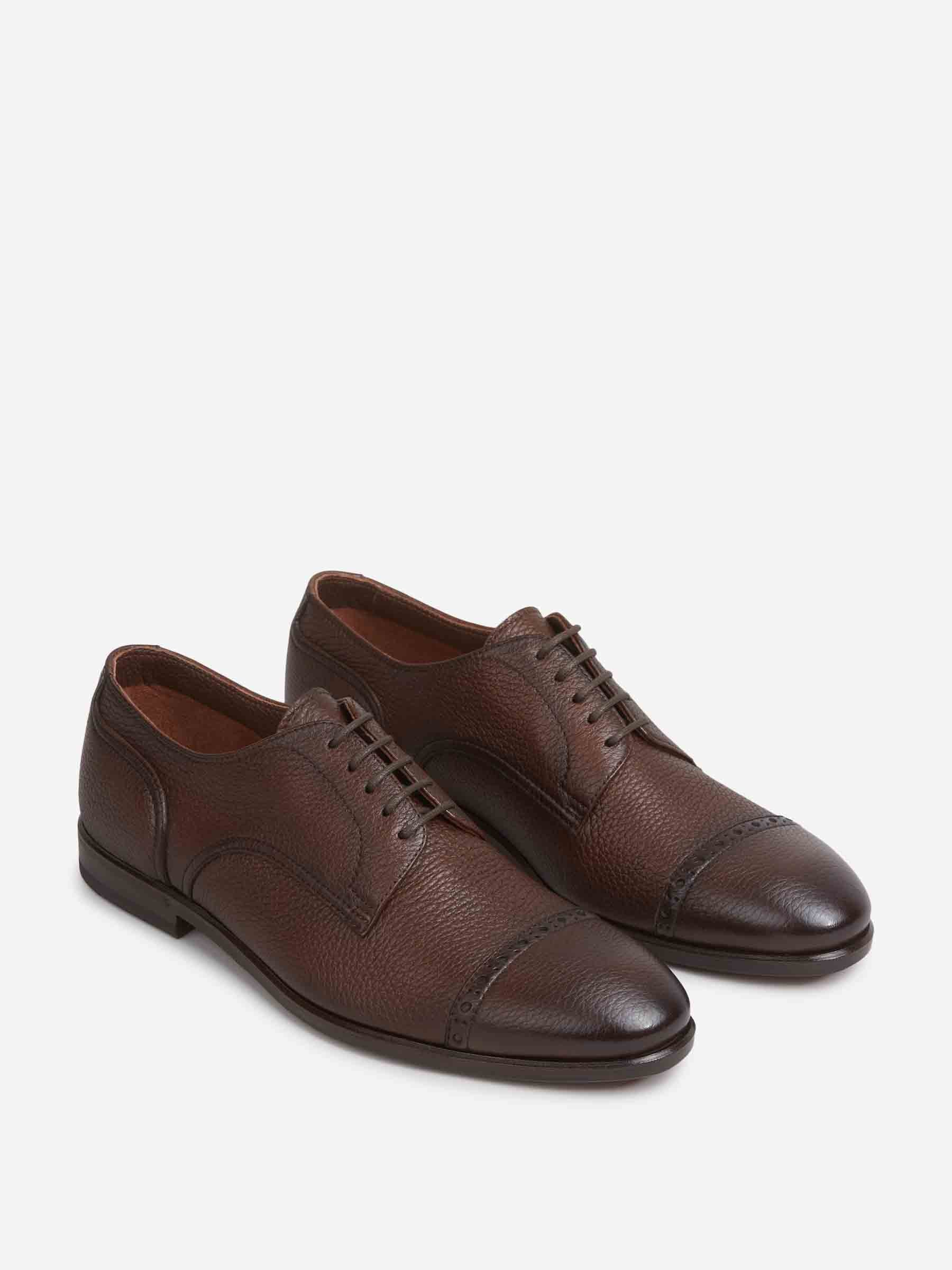 Henderson Hombre Barcelona Zapatos Oxford Brogue color Marrón Oscuro sku 611-004715 01 - Foto 2