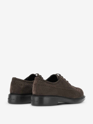 Hogan Hombre Barcelona Zapatos Derby H704 color Marrón Oscuro sku 611-004731 01 - Foto 4