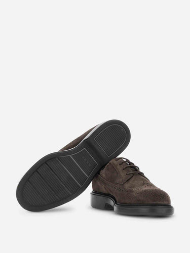 Hogan Hombre Barcelona Zapatos Derby H704 color Marrón Oscuro sku 611-004731 01 - Foto 5