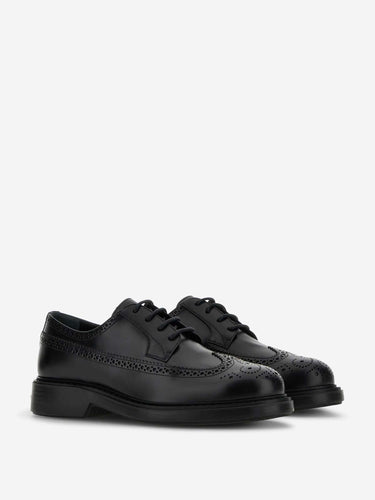 Hogan Hombre Barcelona Zapatos Derby H704 color Negro sku 611-004732 01 - Foto 2